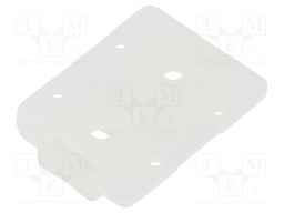 Screw mounted clamp; polyamide; natural