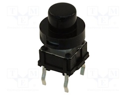 ILLUMINATED TACTILE SWITCH, SPST, 50mA, 12VDC