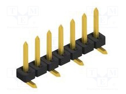 Connector: pin strips; pin header; male; PIN: 7; 2mm; SMT; 1x7; 100V