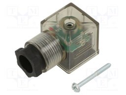 Connector: valve connector; plug; form A; 18mm; female; PIN: 2; mPm
