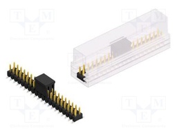 Connector: pin strips; pin header; male; PIN: 40; 2.54mm; SMT; 2x20