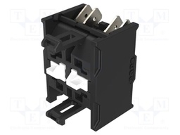 Contact block; 22mm; OptoHiT; front fixing; Contacts: NO x2; 6A