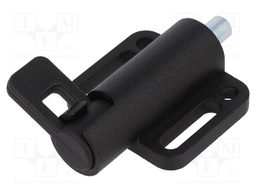 Spring latch; for profiles; W: 46mm; Mat: zinc alloy; F1: 25N; Ø: 8mm