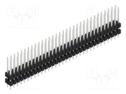 Connector: pin strips; pin header; male; PIN: 64; 2.54mm; THT; 2x32