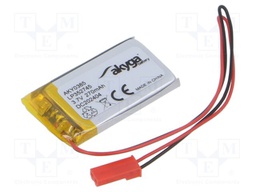 Re-battery: Li-Po; 3.7V; 270mAh; cables,JST SYP-02T-1 socket