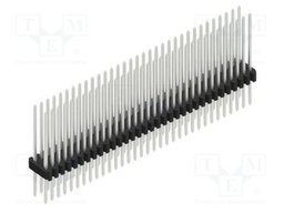 Connector: pin strips; pin header; male; PIN: 66; 1.27mm; THT; 2x33