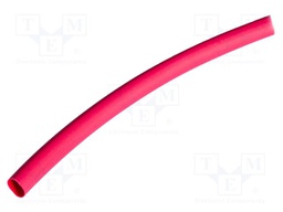 Heat shrink sleeve; thin walled,flexible; 2: 1; 6.4mm; red