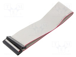 Ribbon cable with IDC connectors; 40x28AWG; Cable ph: 1mm; 0.3m