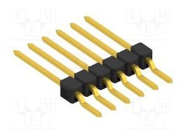 Connector: pin strips; pin header; male; PIN: 6; 2.54mm; SMT; 1x6