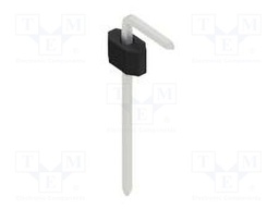 Connector: pin strips; pin header; male; PIN: 1; 1.27mm; THT; 1x1
