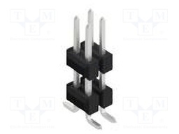 Connector: pin strips; pin header; male; PIN: 4; 2.54mm; SMT; 2x2