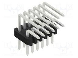 Connector: pin strips; pin header; male; PIN: 12; 1.27mm; THT; 2x6