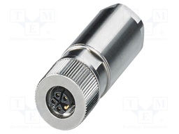 Connector: M12; plug; PIN: 5; 690V; straight; IP65; push-lock; 16A
