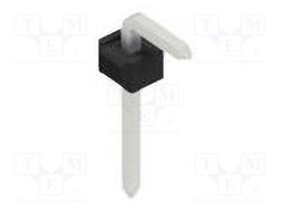 Connector: pin strips; pin header; male; PIN: 1; 2.54mm; THT; 1x1