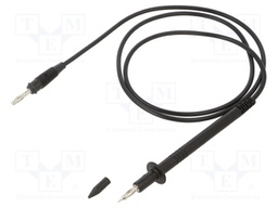 Test lead; 60VDC; 30VAC; 16A; probe tip,banana plug 4mm; Len: 1m