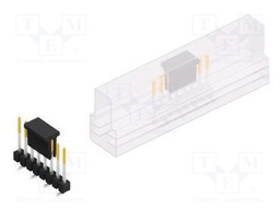 Connector: pin strips; pin header; male; PIN: 8; 2.54mm; SMT; 1x8