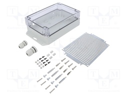 Enclosure: for computer; light grey; X: 121.5mm; Y: 180.1mm