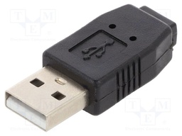 Adapter; USB 2.0; USB A plug,USB B mini socket