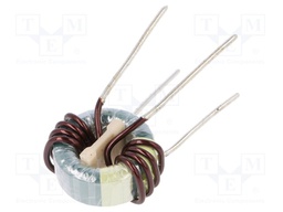 Inductor: wire; THT; 220uH; 30A; 1mΩ; 230VAC; 17x9mm; -20÷+50%; 10kHz