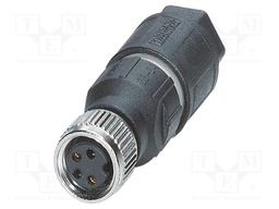 Connector: M8; PIN: 4; 4A; 30V; IP65; straight; unshielded; plug