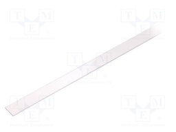 Cover for LED profiles; transparent; 1m; V: A; slide