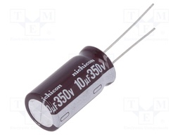 Capacitor: electrolytic; low impedance; THT; 10uF; 350VDC; ±20%