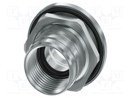 Enclosure for connectors: M12; THR; nickel plated; Thread: M16