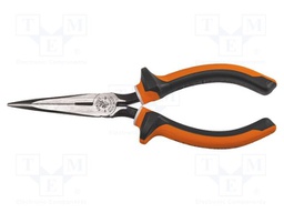 Pliers; cutting,insulated,half-rounded nose; hardened steel