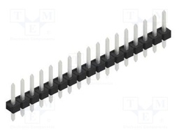 Connector: pin strips; pin header; male; PIN: 17; 2.54mm; THT; 1x17