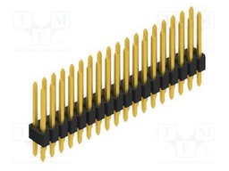 Connector: pin strips; pin header; male; PIN: 36; 1.27mm; THT; 2x18