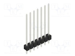 Connector: pin strips; pin header; male; PIN: 7; 2.54mm; THT; 1x7