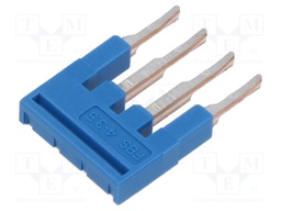 Comb bridge; ways: 4; blue; Width: 3.5mm; UL94V-0