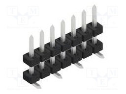 Connector: pin strips; pin header; male; PIN: 7; 2mm; SMT; 1x7; 100V
