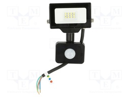 Lamp: LED flood light; 230VAC; 10W; 6400K; CRImin: 80; 1000lm