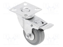 Furniture wheel; Ø: 50mm; with locking