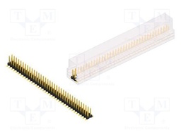 Connector: pin strips; pin header; male; PIN: 72; 2.54mm; SMT; 2x36