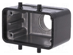 Enclosure: for HDC connectors; Han; size 10B; for cable; straight