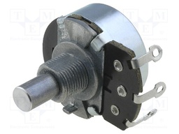 Potentiometer: shaft; single turn; 220kΩ; 500mW; ±20%; soldered