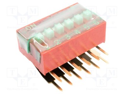 Switch: DIP-SWITCH; OFF-ON; 0.1A/50VDC; Pos: 2; -20÷85°C; THT; KAS