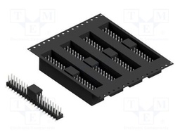 Connector: pin strips; pin header; male; PIN: 40; 2.54mm; SMT; 2x20