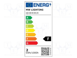 COB LED tape; white warm; LED/m: 480; 4mm; IP20; 180°; 4W/m; 24VDC