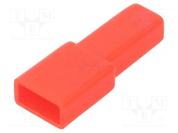 Terminals cover; female; straight; for push-on 6.3mm connectors