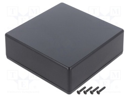 Enclosure: multipurpose; X: 125mm; Y: 125mm; Z: 45mm; TW; ABS; black
