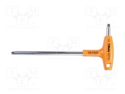 Wrench: hex key; HEX 1/4"; Overall len: 238mm; Kind of handle: T