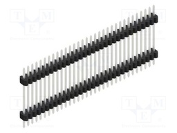 Connector: pin strips; pin header; male; PIN: 32; 1.27mm; THT; 1x32