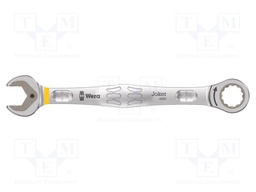 Wrench; inch,combination spanner,with ratchet; steel; 246mm