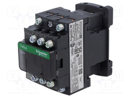 Relay Contactor, TeSys D Series, 3PST-NO, 3P, 9 A at 440 VAC, 5.5 kW at 690 VAC
