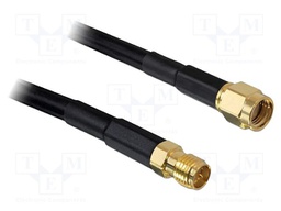 Cable; 5m; RP-SMA male,RP-SMA female; black; Øcable: 4.8mm; 50Ω