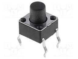 Microswitch TACT; SPST-NO; Pos: 2; 0.05A/12VDC; THT; none; 1.6N