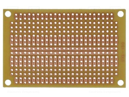 Board: universal; single sided,prototyping; W: 47mm; L: 72mm